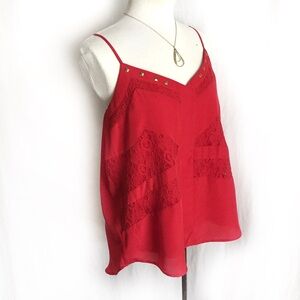 Margo & Sebastian Red Studded Cami